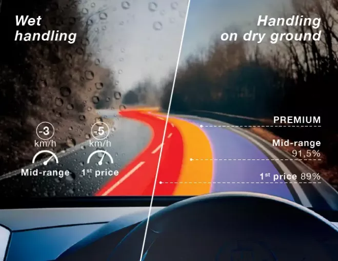 Point S premium tyre test wet handling results